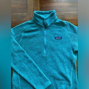 Patagonia Turquoise Quarter-Zip Fleece